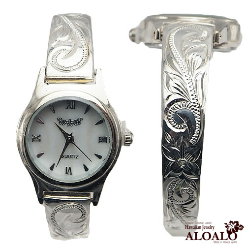 高級感あふれるシルバー製ハワイアンバングルウォッチレビュー