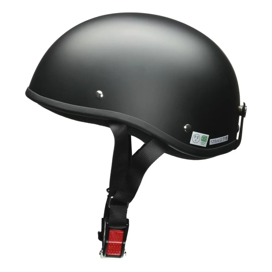 リード工業 DALE(デイル) ハーフ ヘルメット マットブラック フリーサイズ(57〜60cm未満) ダックテール