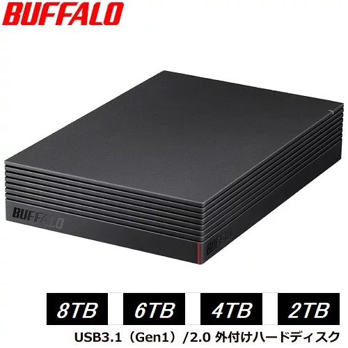 バッファロー HD-NRLDシリーズ 2TB/4TB/6TB/8TB [USB3.1/USB3.0/USB2.0